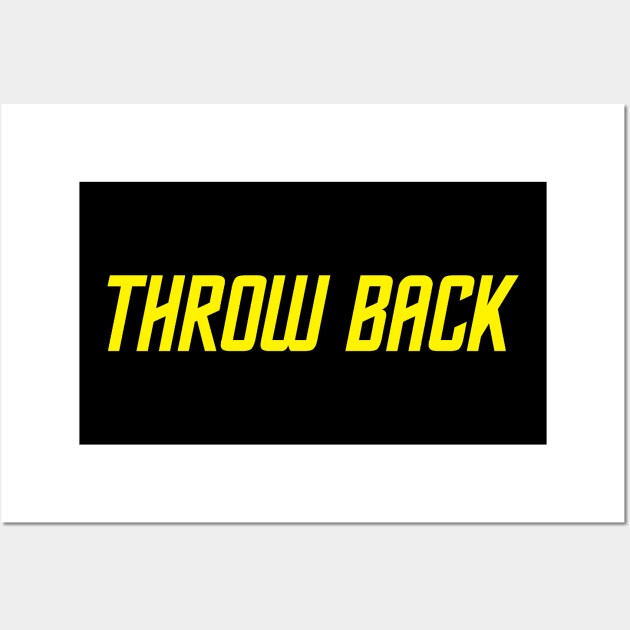 Throwback Trek Yellow Wall Art by GloopTrekker